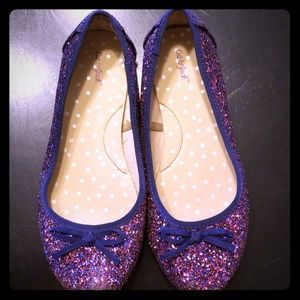 Cat & Jack glitter flats girls size 4